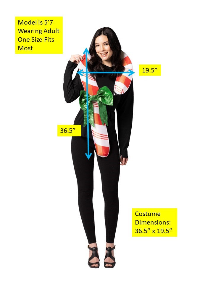 Rasta Imposta Candy Cane Kostüm Zuckerstange One Size