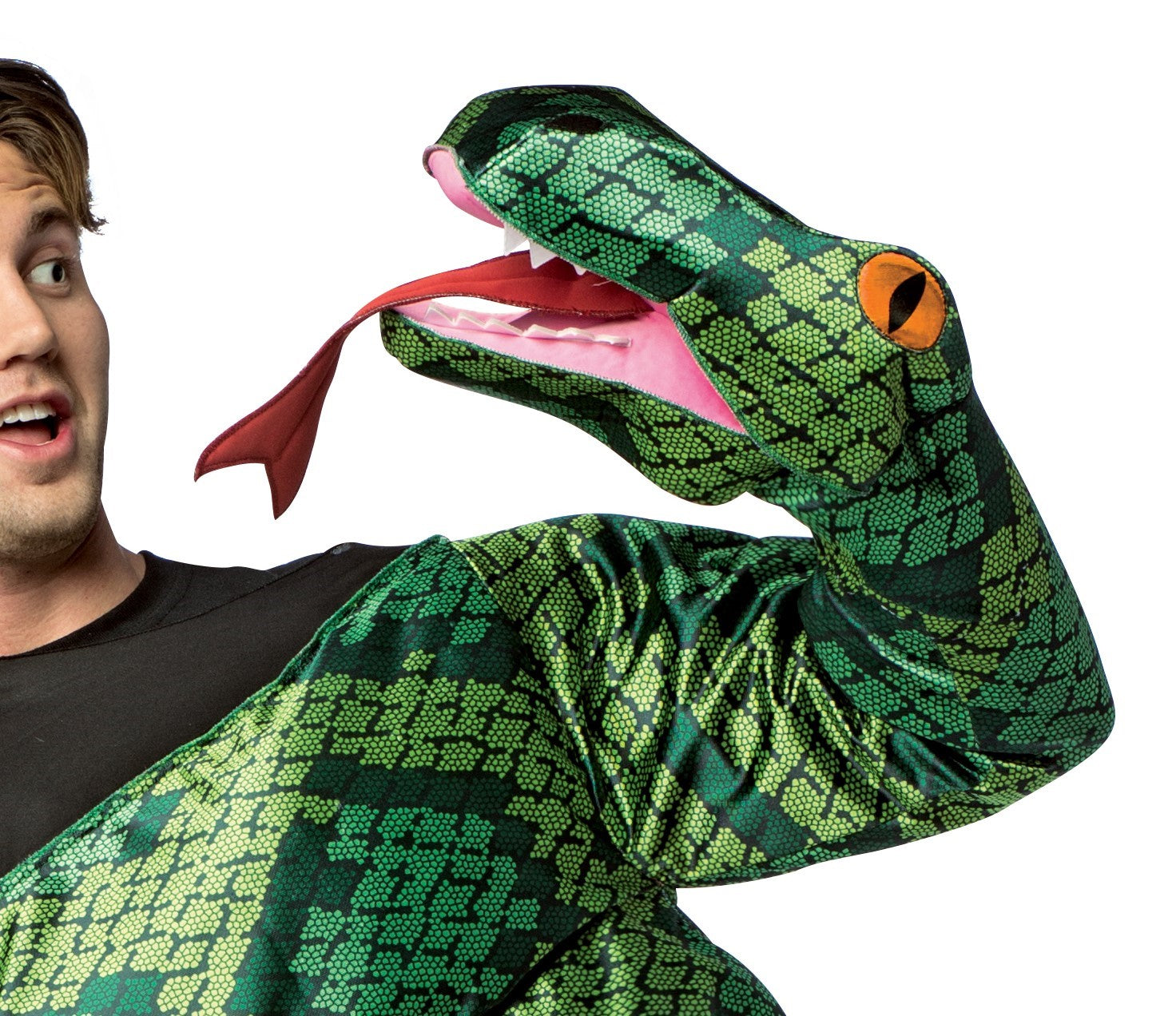 Rasta Imposta Anaconda Snake Kostüm One Size Grün Schlange