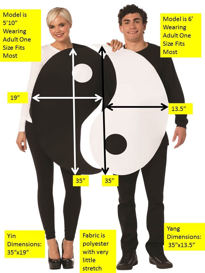 Rasta Imposta Yin & Yang Paarkostüm One Size Tuniken