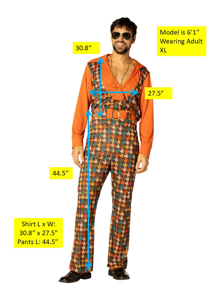 Rasta Imposta Swaggertown 70s Jumpsuit Herren Orange M L XL