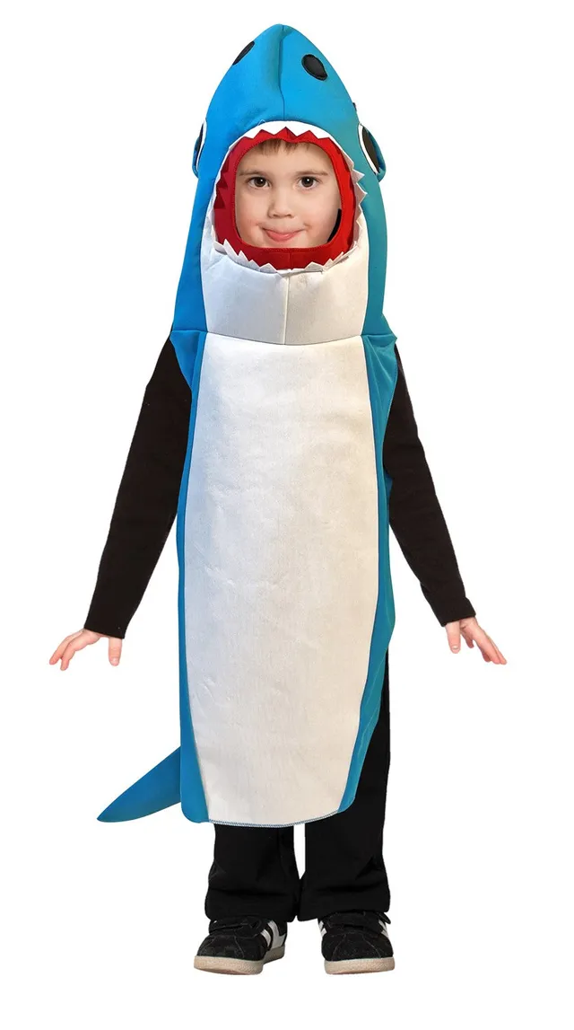 Rasta Imposta Ultimate Blue Shark Hai Kostüm Kinder 3-4 Blau