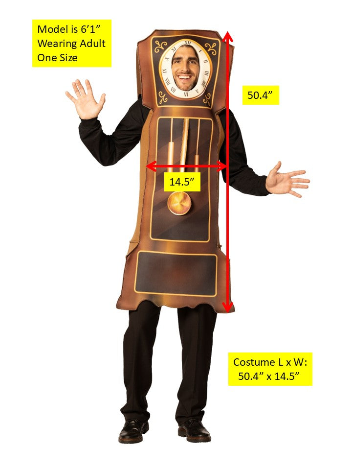 Rasta Imposta Grandfather Clock Kostüm Standuhr Einheitsgröße