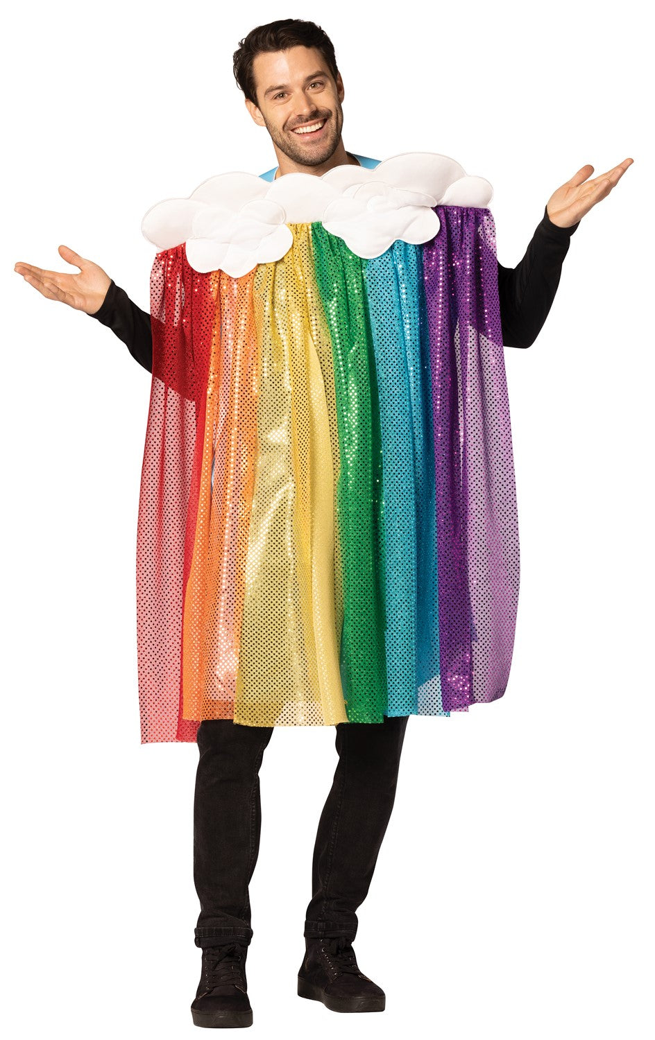 Rasta Imposta Rainbow Rain Cloud Kostüm bunt One Size