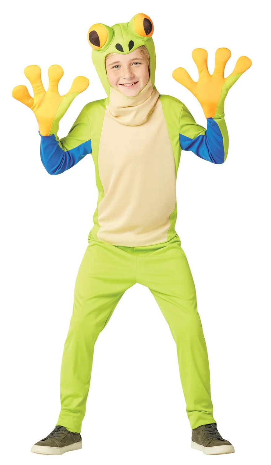 Rasta Imposta Tree Frog Kostüm Kinder Frosch 7-10 Grün