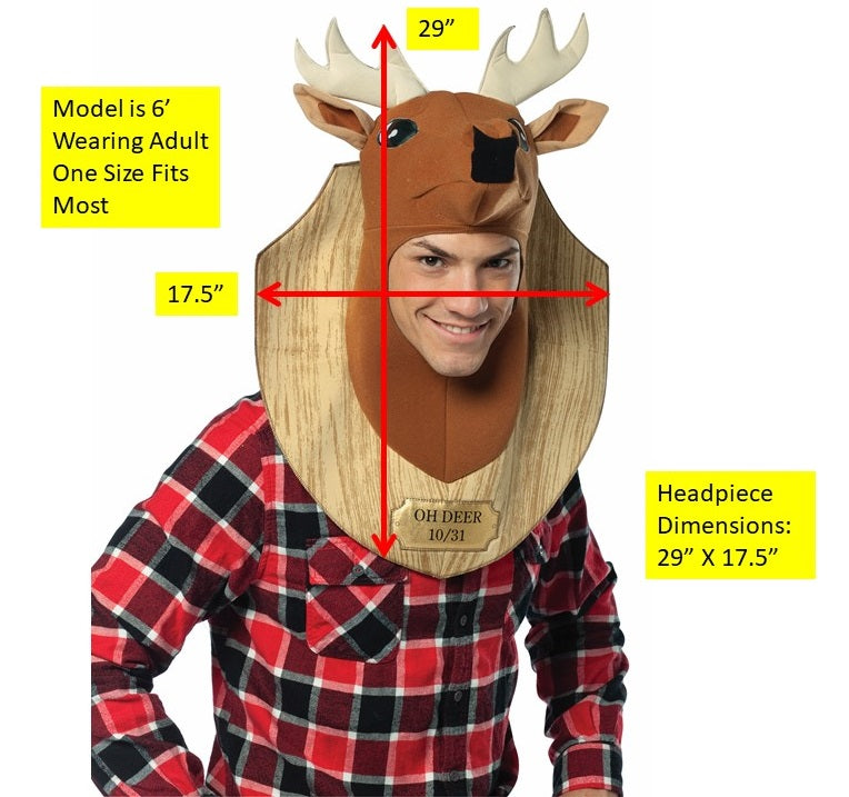 Rasta Imposta Oh Deer Kopfschmuck One Size Hirsch Trophäe
