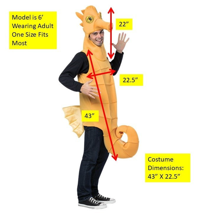 Rasta Imposta Seahorse Kostüm Erwachsene One Size Seepferd