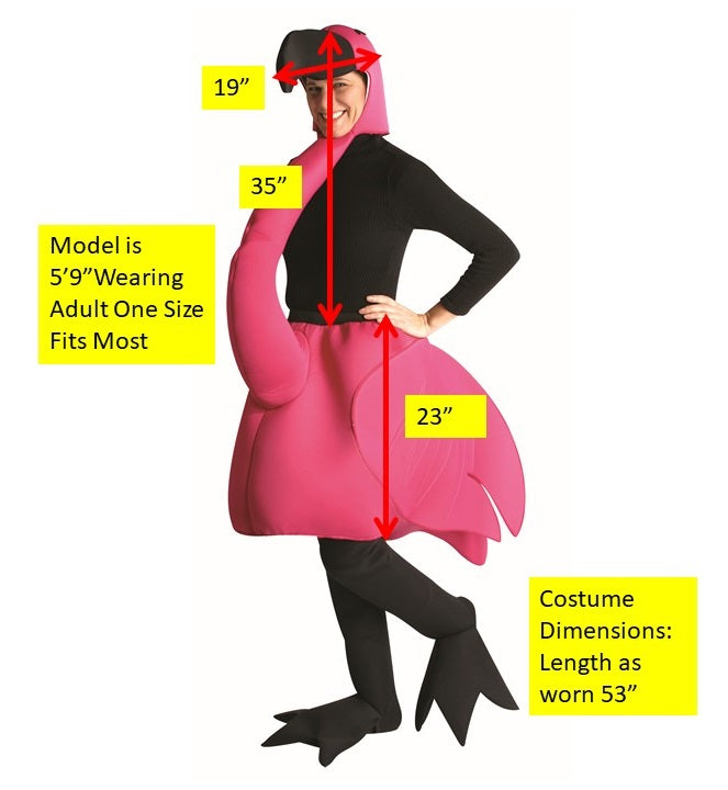 Rasta Imposta Flamingo Kostüm Erwachsene One Size