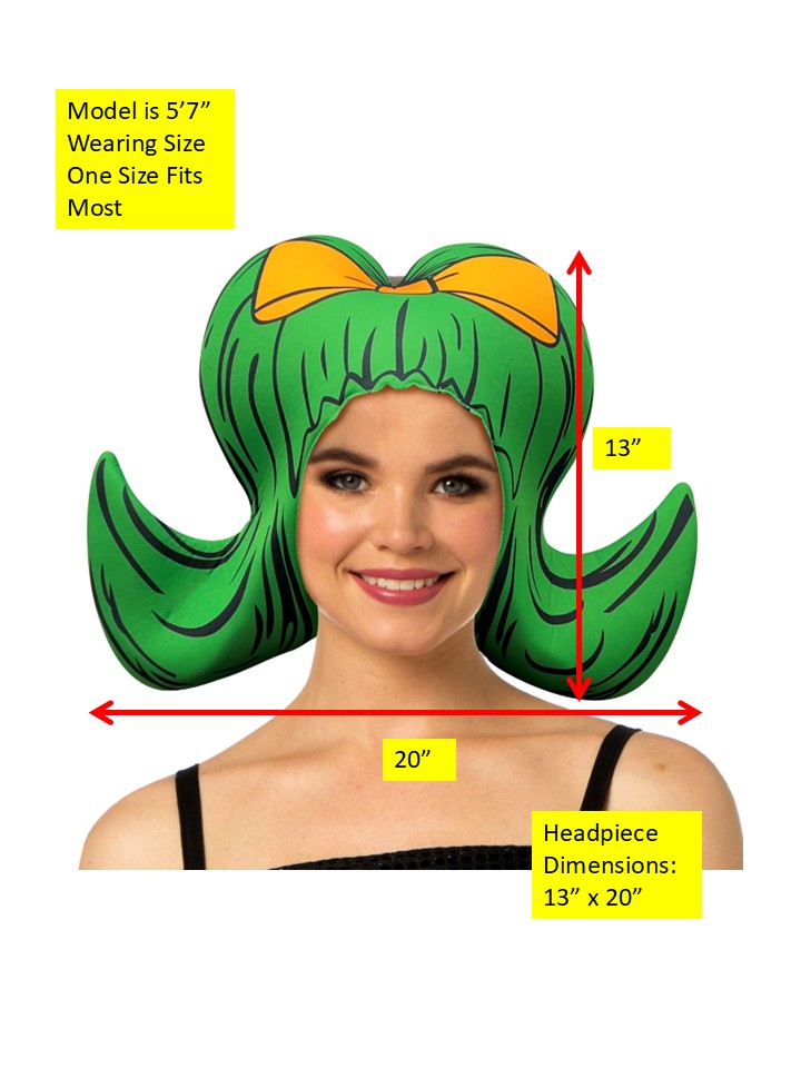 Rasta Imposta Green Bouffant Perücke Grün Einheitsgröße