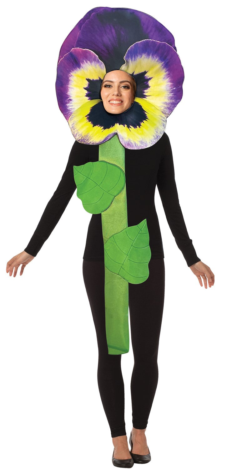 Rasta Imposta Purple Pansy Flower Kostüm Blume One Size