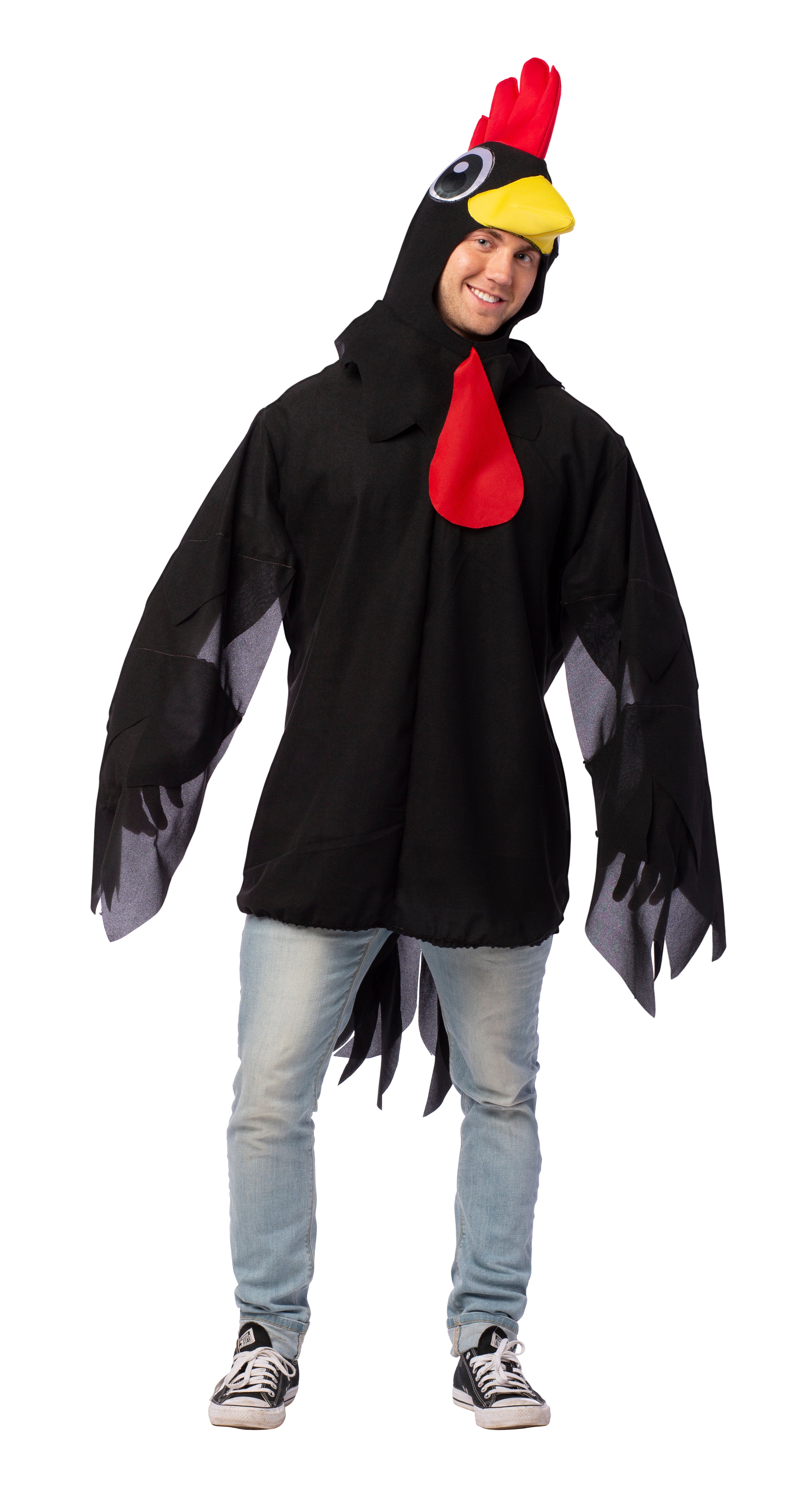 Rasta Imposta Big Black Rooster Kostüm One Size Schwarz