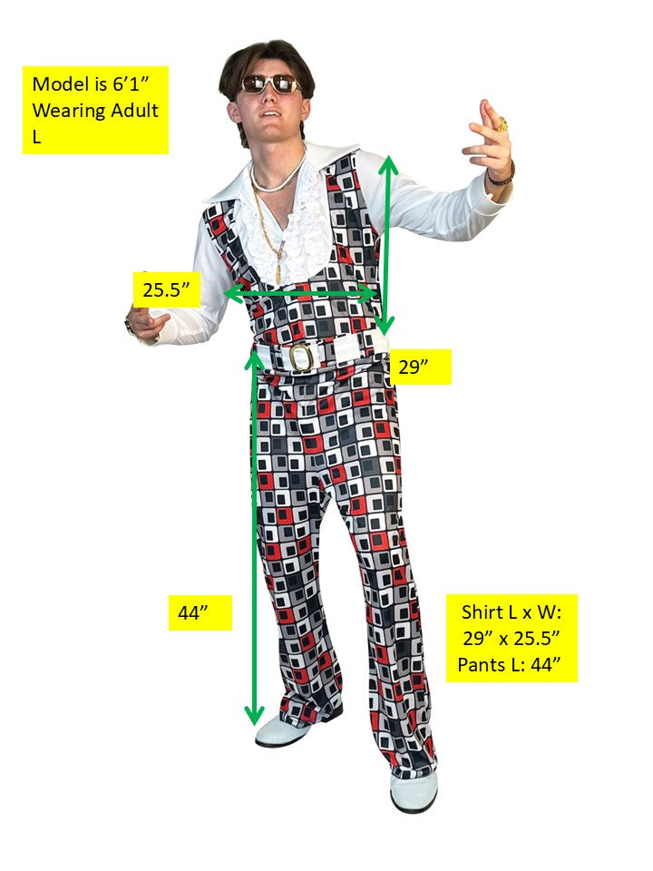 Rasta Imposta Swaggertown 70s Jumpsuit Herrenkostüm L Retro