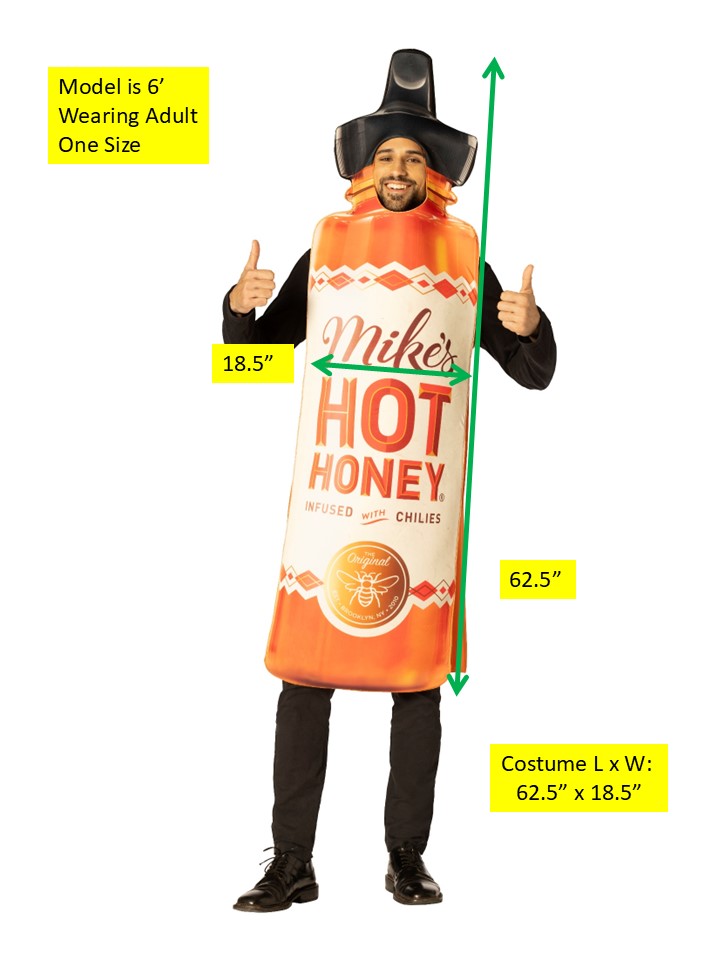 Rasta Imposta Mike's Hot Honey Kostüm Flasche Einheitsgröße