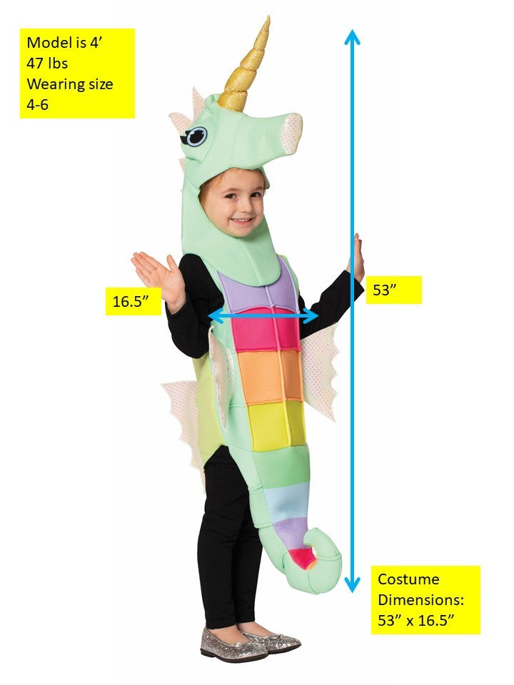 Rasta Imposta Magical Seahorse Kinderkostüm 4-6 Polyester