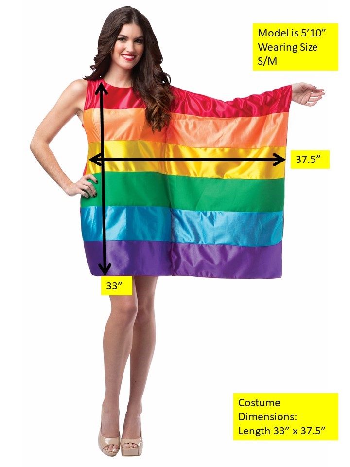 Rasta Imposta Rainbow Flag Pride Dress Damenkostüm Gr. 4-10