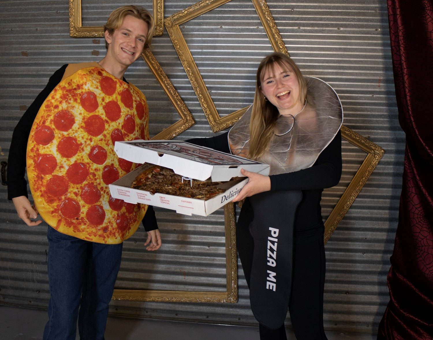 Rasta Imposta Pizza & Pizzaschneider Paarkostüm Einheitsgröße