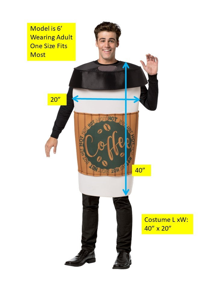 Rasta Imposta Coffee To Go Cup Kostüm Tunika OS