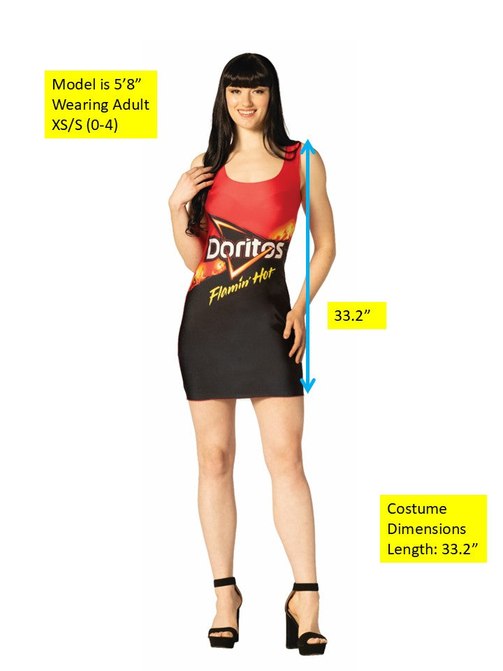 Rasta Imposta Doritos Flamin Hot Kleid Kostüm Damen XS-XL