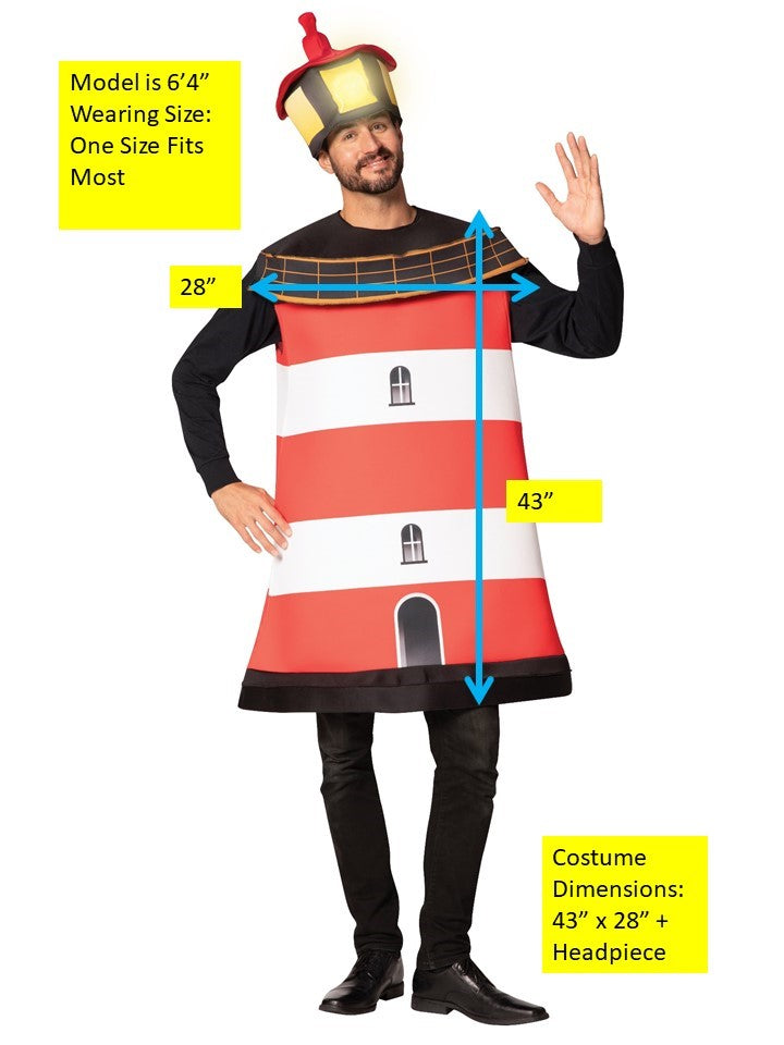 Rasta Imposta Lighthouse Kostüm One Size Tunika mit Mütze