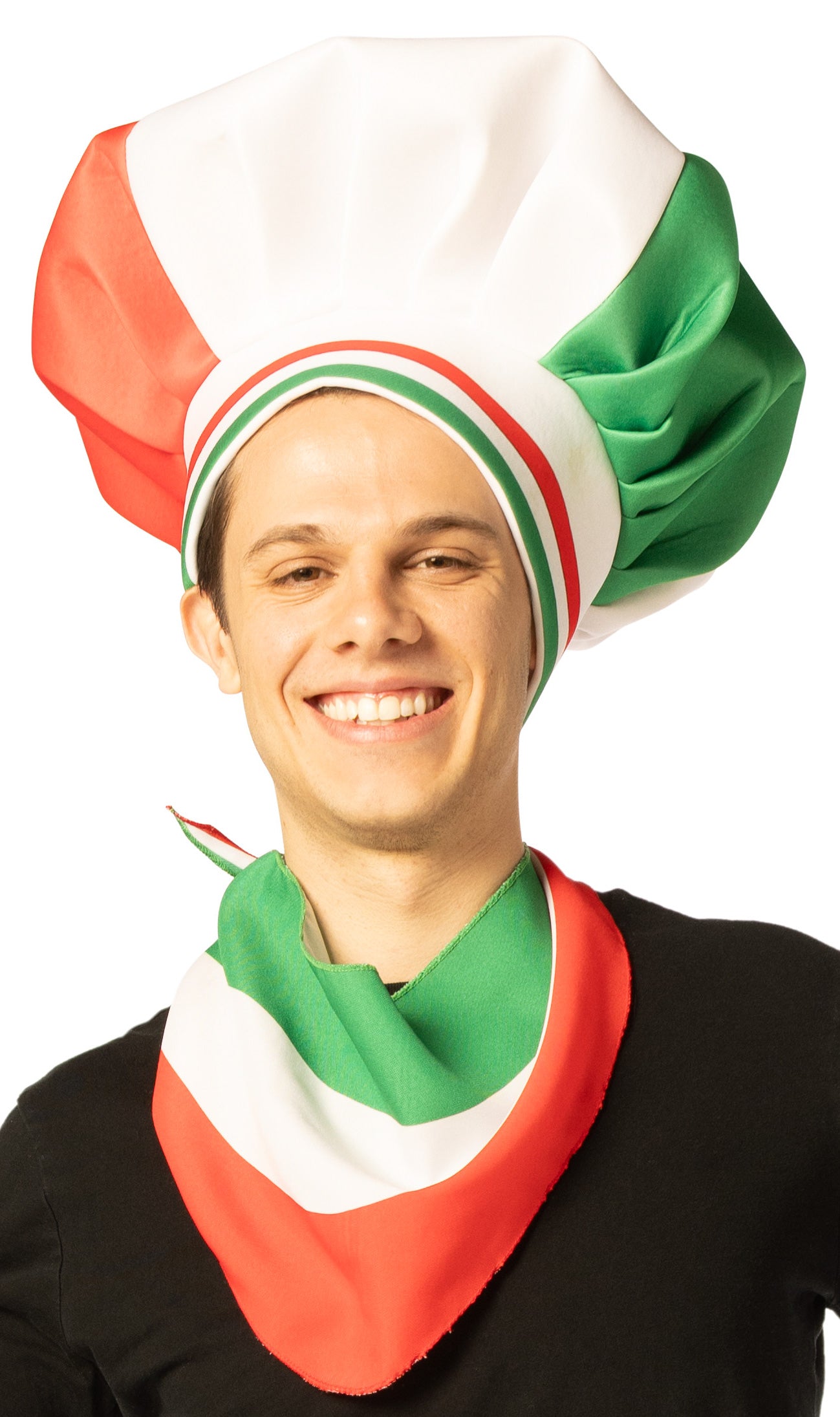 Rasta Imposta Italian Chef Koch Kostüm Mütze Schal Schürze Set