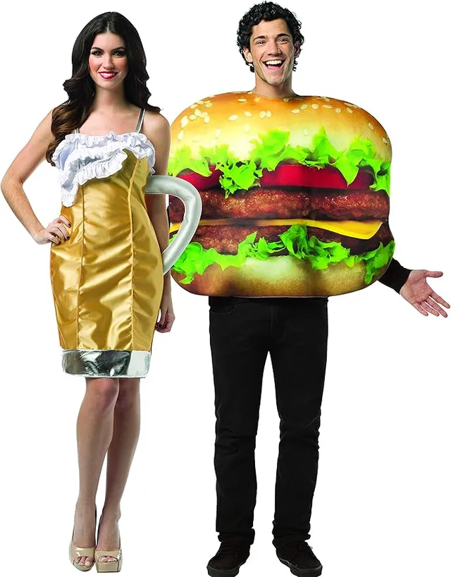 Rasta Imposta Cheeseburger Bier Partnerkostüm Damen