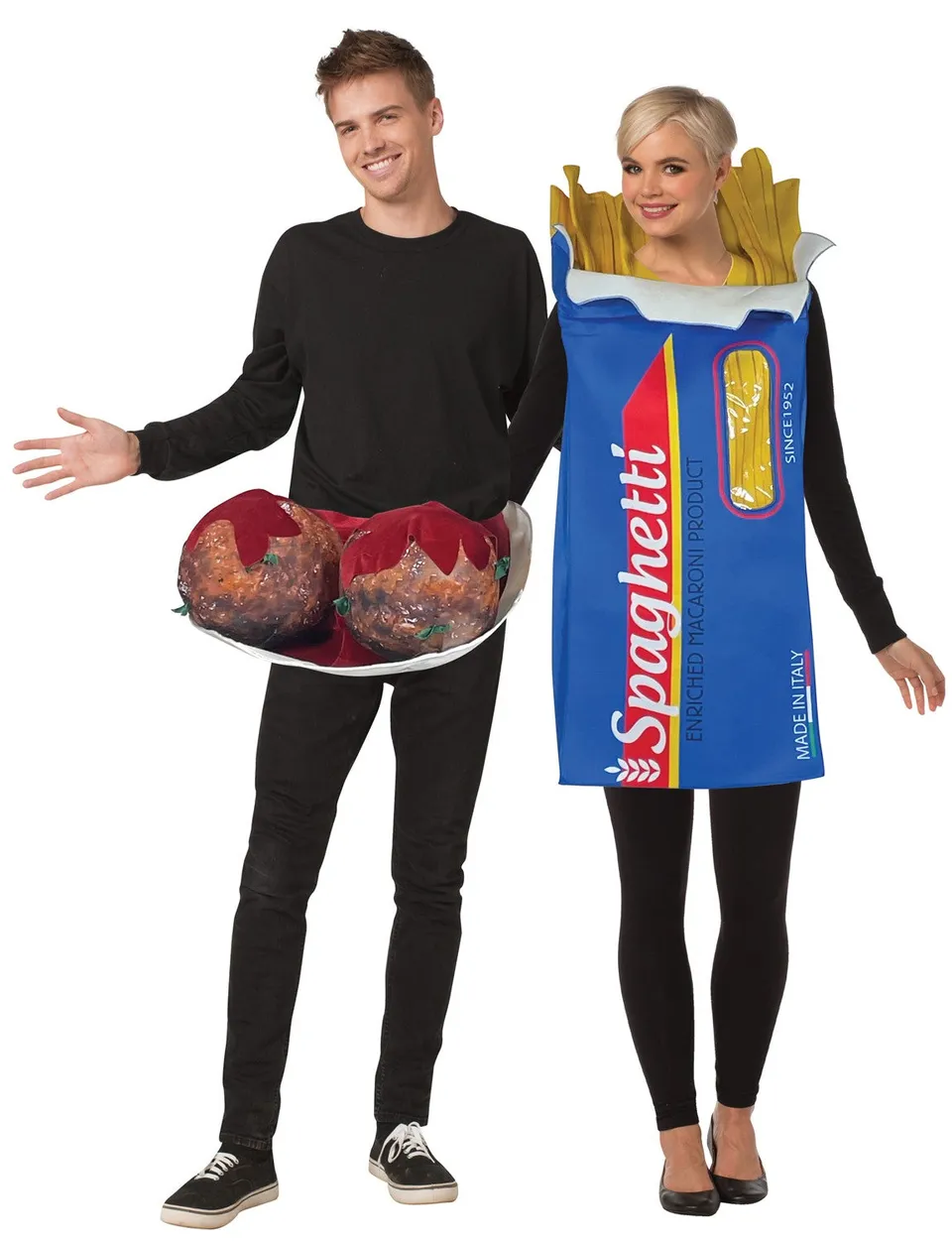 Rasta Imposta Spaghetti Meatballs Paarkostüm Erwachsene Tunika