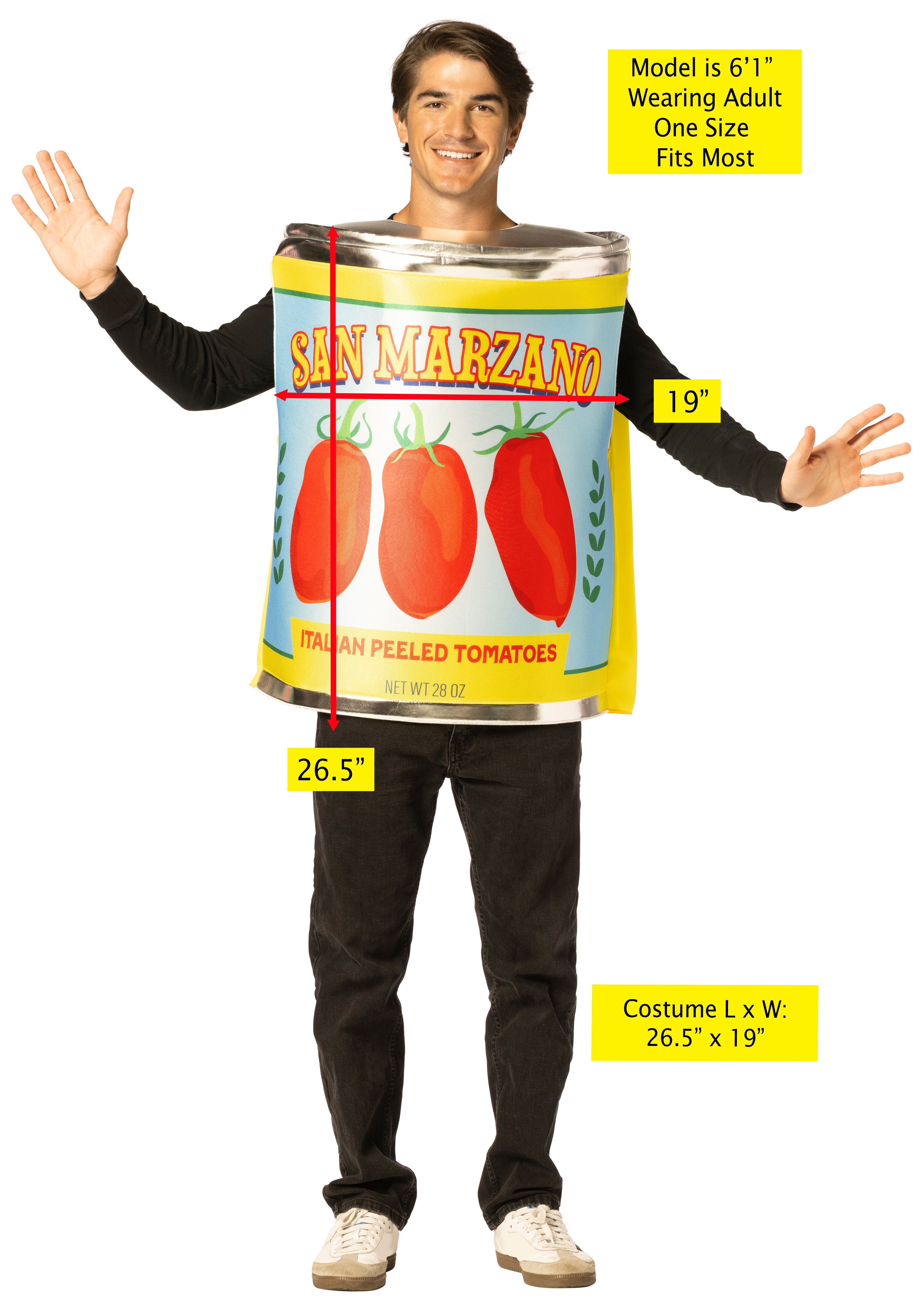 Rasta Imposta San Marzano Tomaten Kostüm One Size Dose