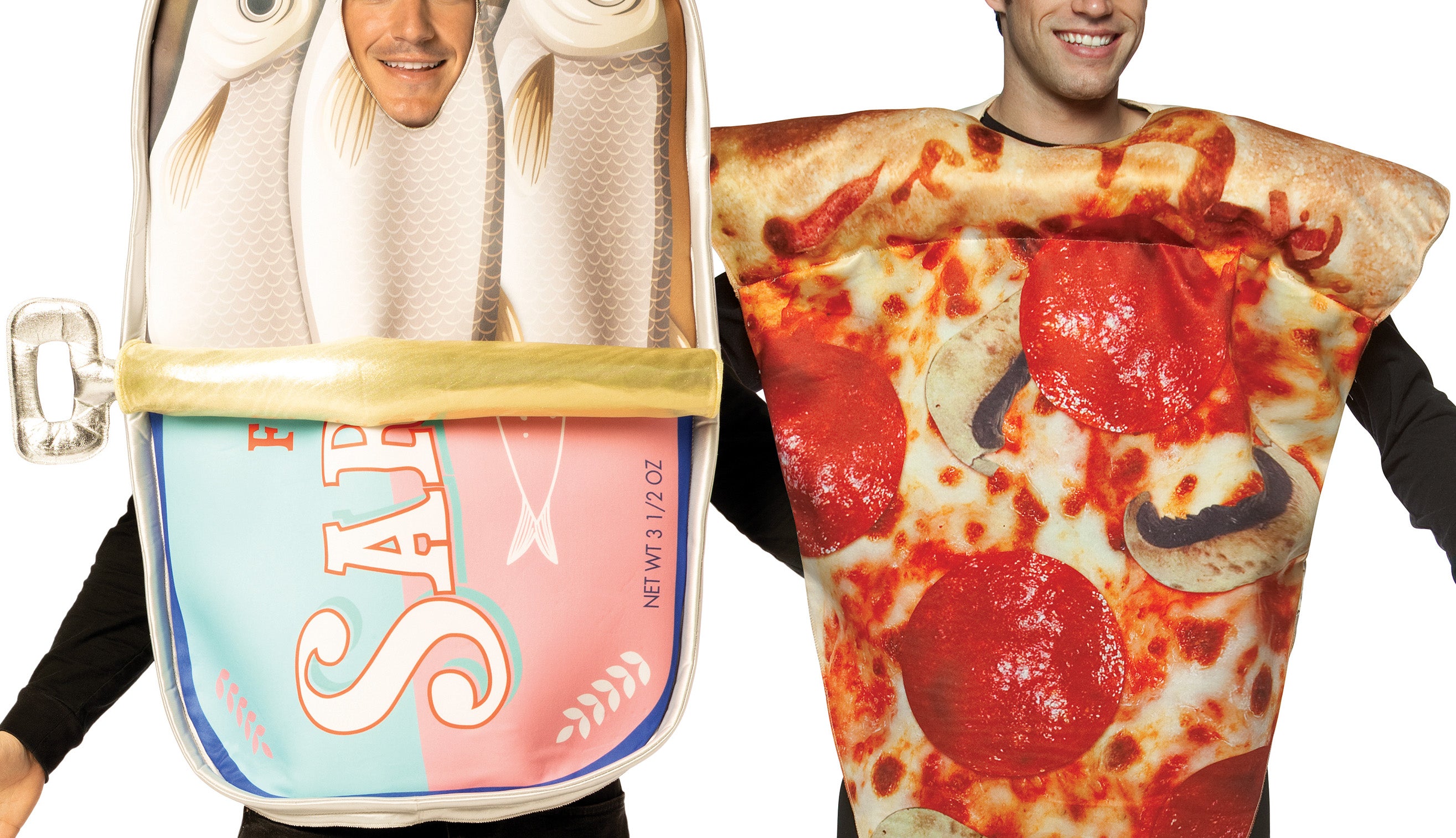 Rasta Imposta Sardines Pizza Partnerkostüm One Size 2-tlg.