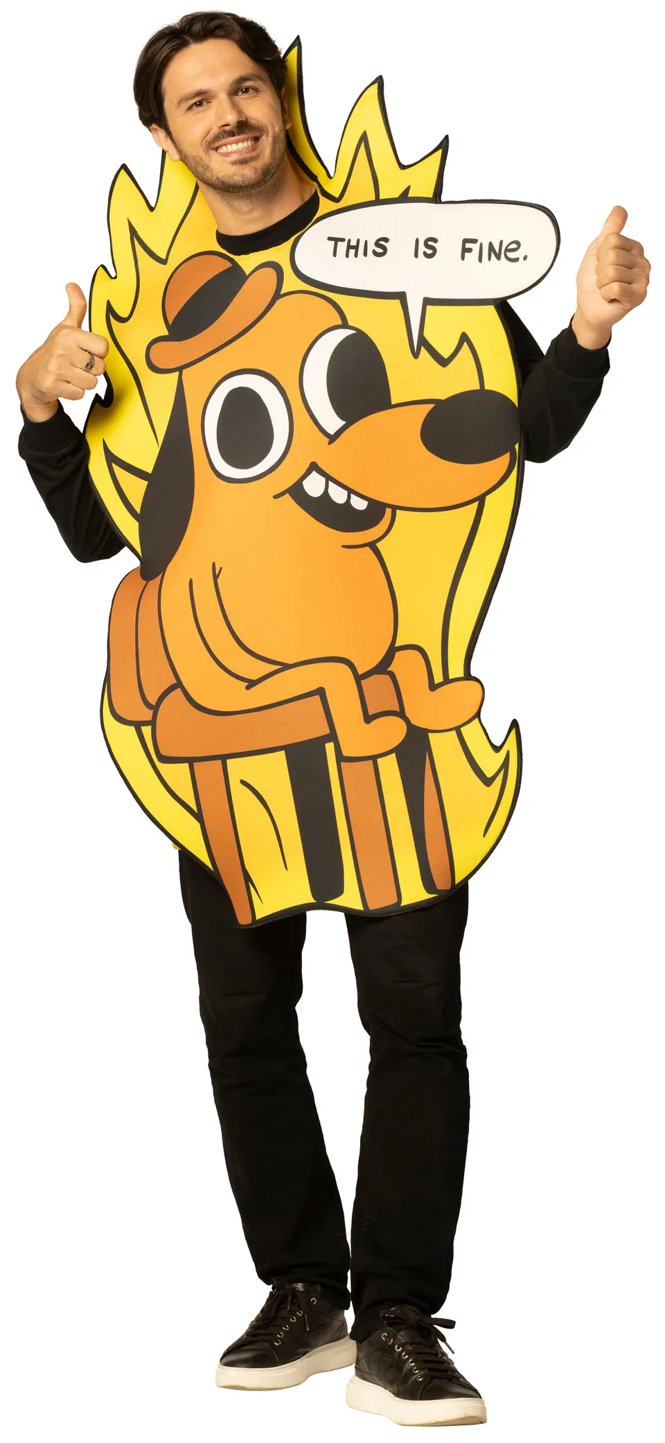 Rasta Imposta This is Fine Dog Kostüm Tunika Einheitsgröße