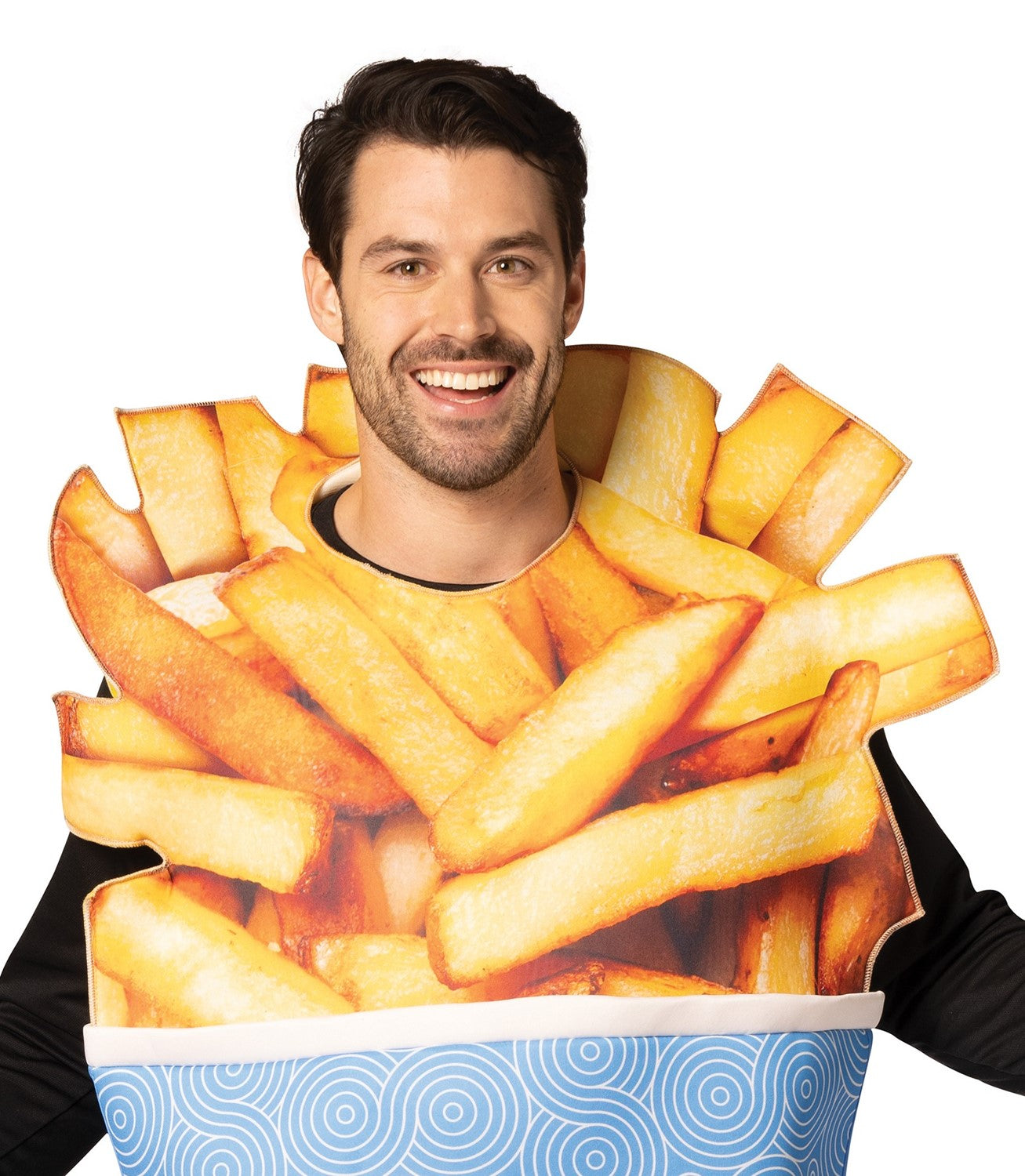 Rasta Imposta Festival Fries Bucket Kostüm Einheitsgröße Schaumstoff