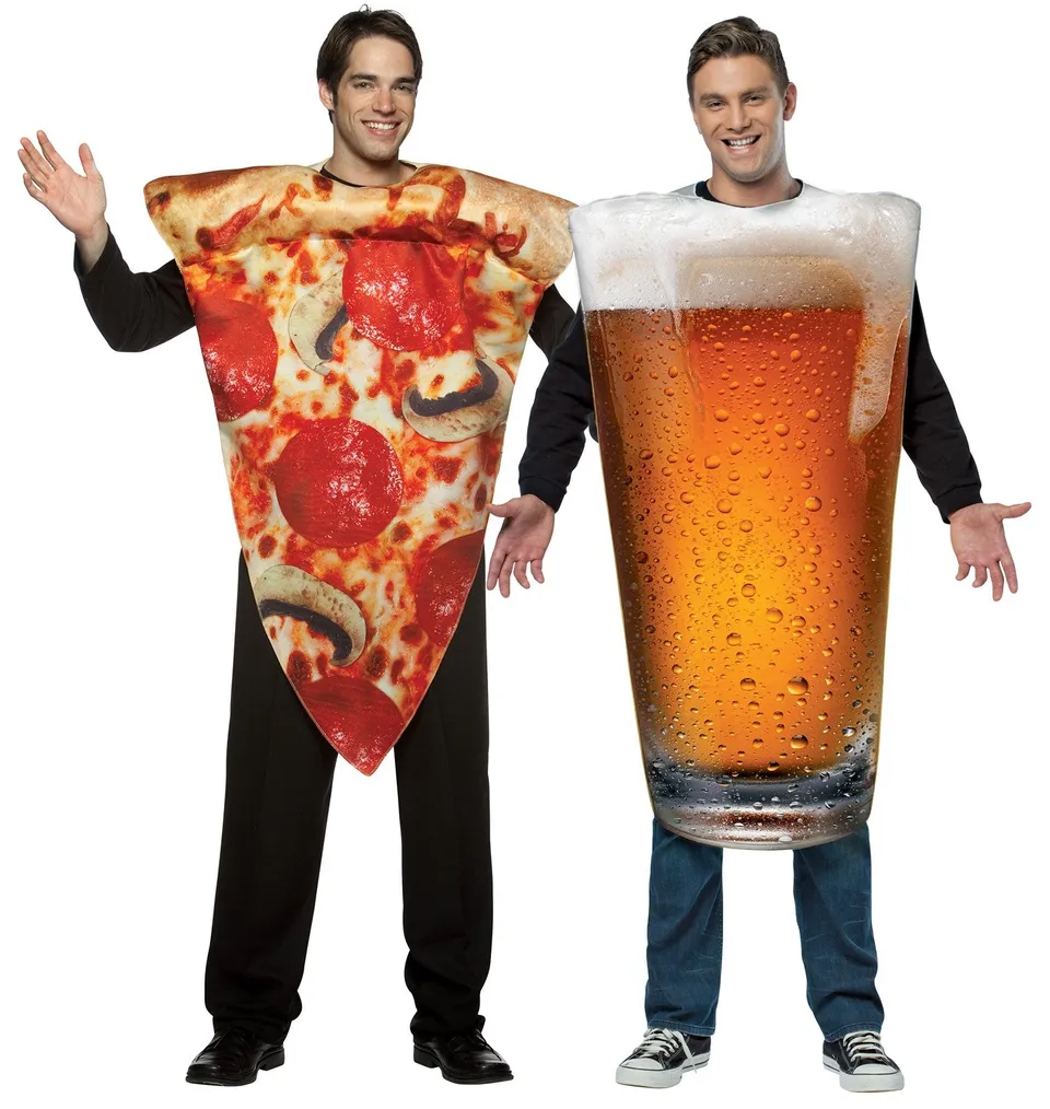 Rasta Imposta Pizza Slice & Beer Pint Partnerkostüm One Size