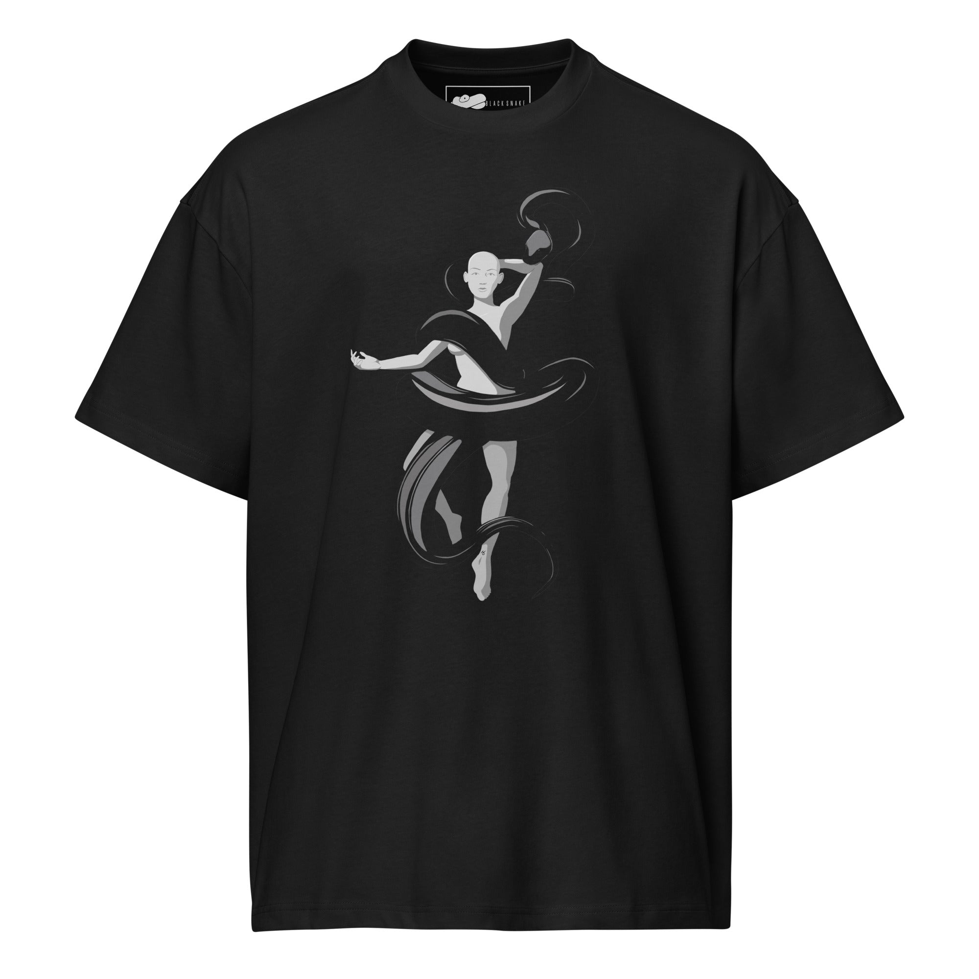 Black Snake TEVEA Oversized T-Shirt schwarz Heavyweight