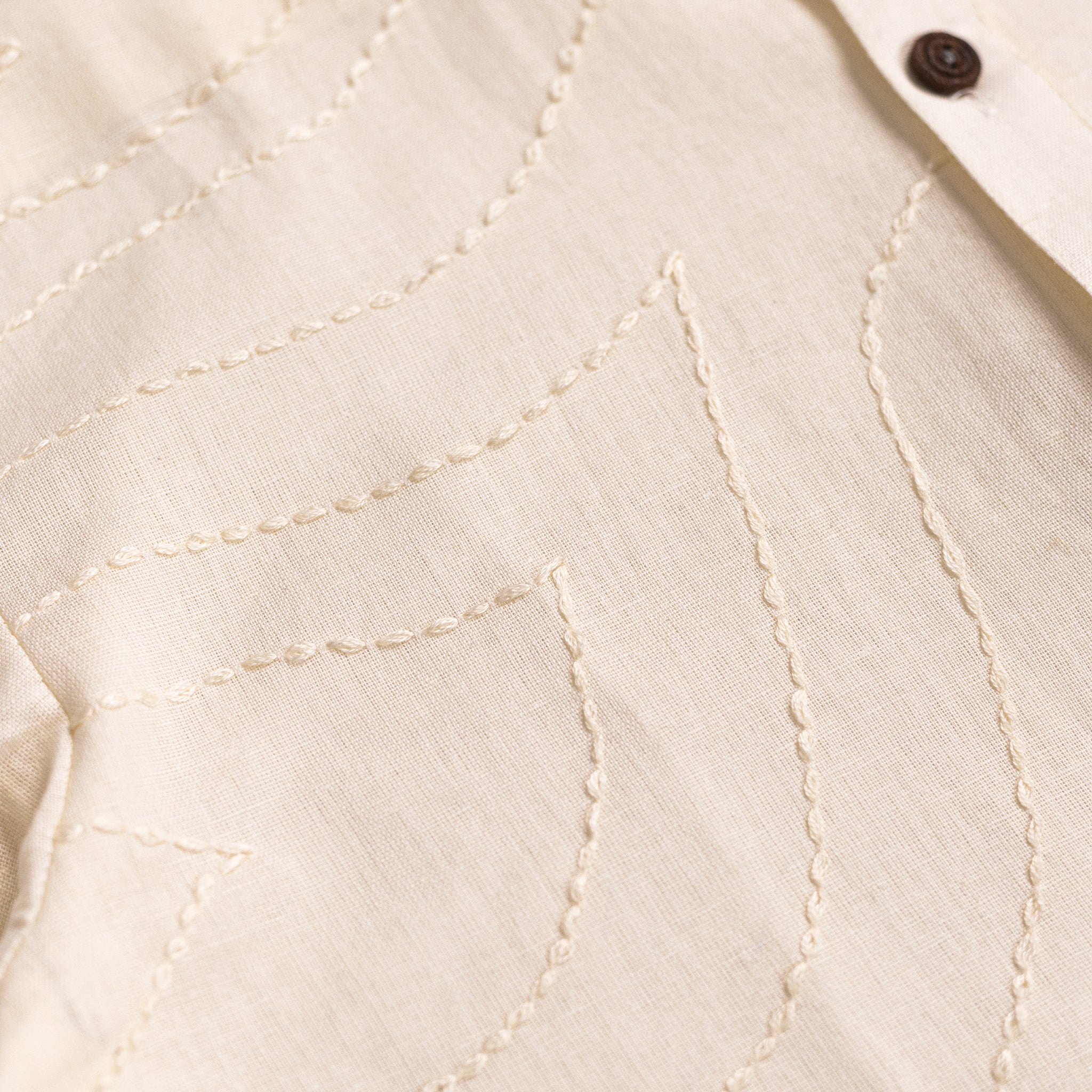 Chaks Noor White Shirt Damen Bluse Weiß Größe M Kantha