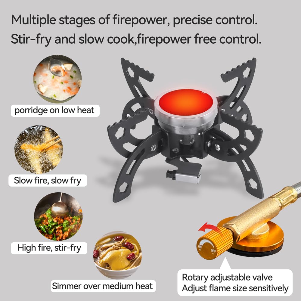 REDSUN FD1 Gaskocher Infrarot Set mit Topfträger