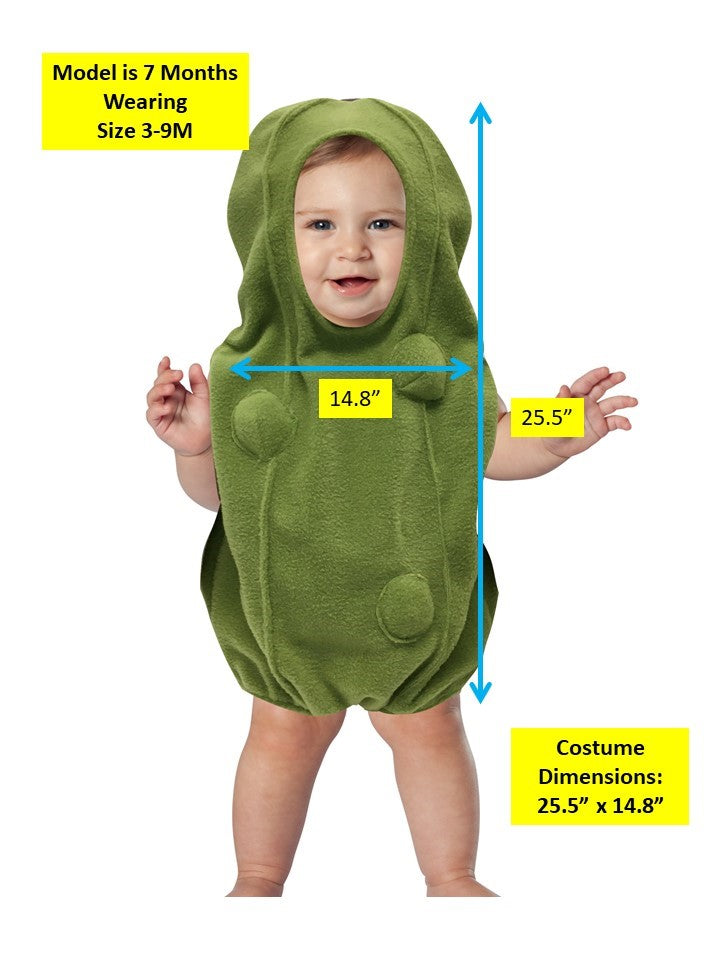 Rasta Imposta Gherkin Pickle Babykostüm 3-9 Monate Grün