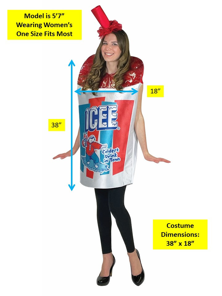 Rasta Imposta ICEE Sparkle Red Kostüm Becher Einheitsgröße