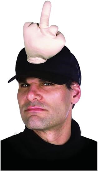 Rasta Imposta Flip the Bird Cap schwarz mit Finger