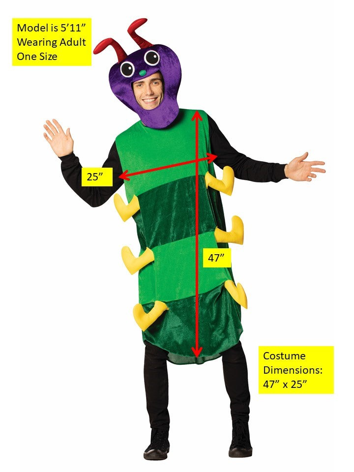 Rasta Imposta Caterpillar Raupenkostüm bunt One Size