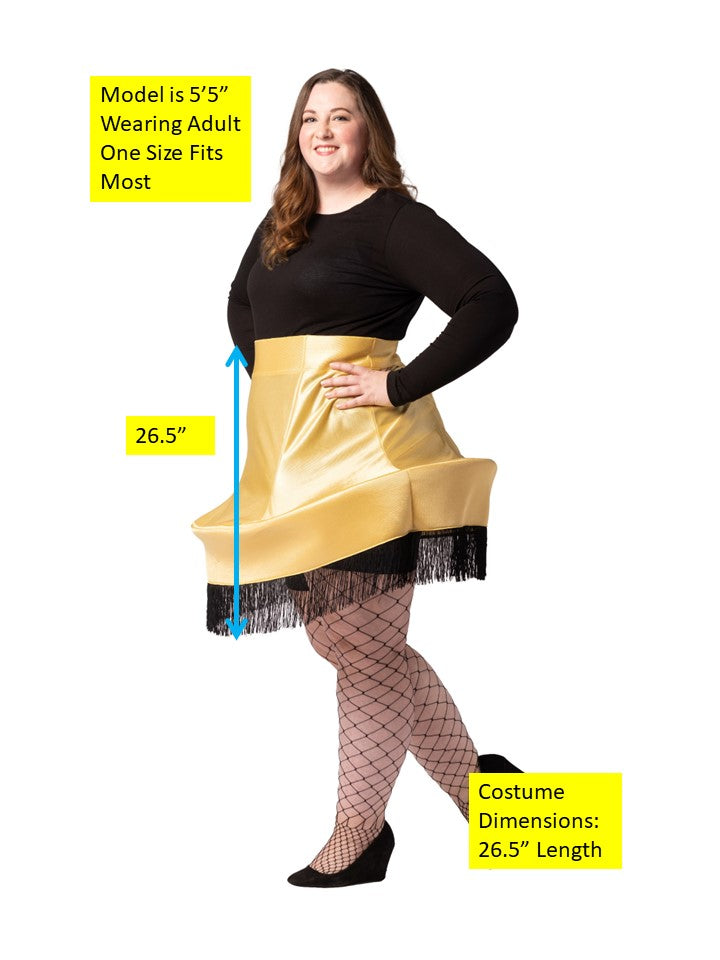 Rasta Imposta Christmas Lamp Skirt Kostüm Damen 14-16 Gold