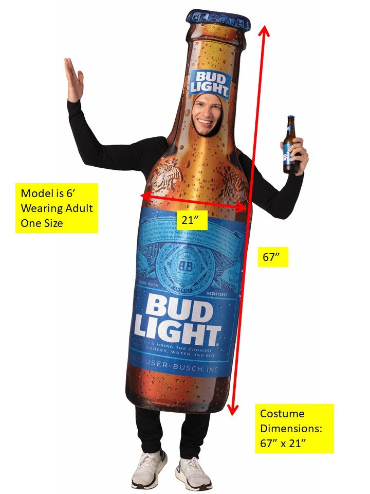Rasta Imposta Bud Light Beer Bottle 6er Gruppenkostüm One Size