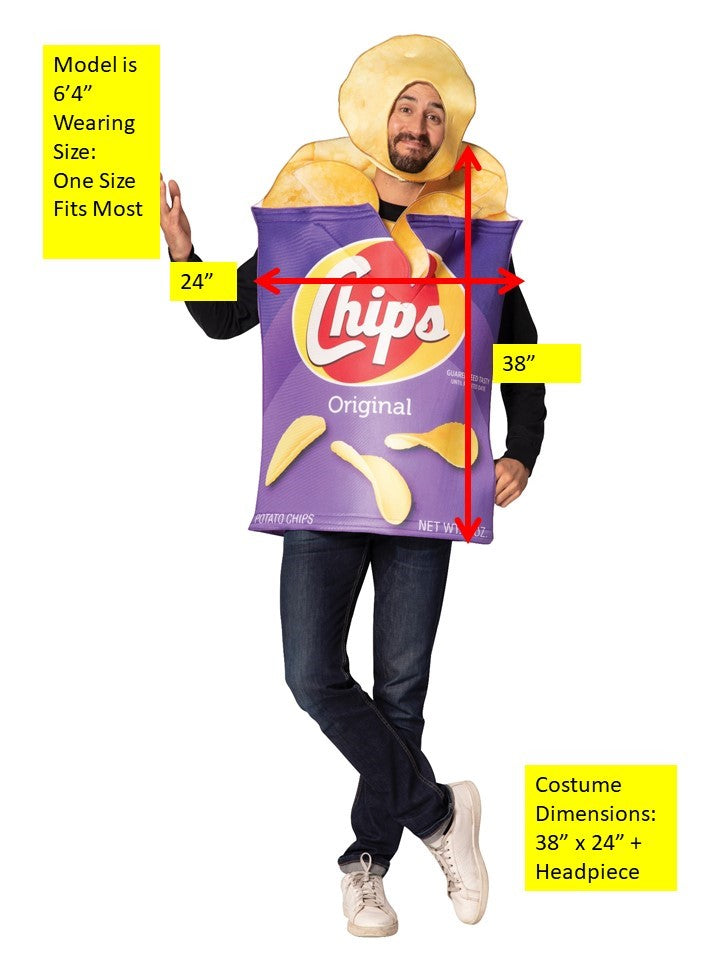 Rasta Imposta Potato Chips Bag Kostüm Einheitsgröße mit Hut