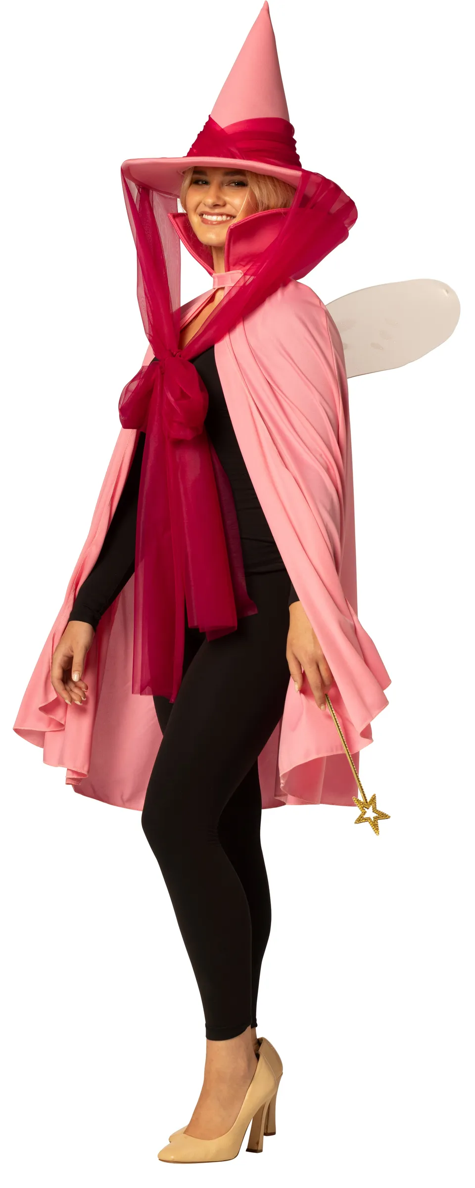 Rasta Imposta Fairy Godmother Feenkostüm Rosa One Size mit Stab