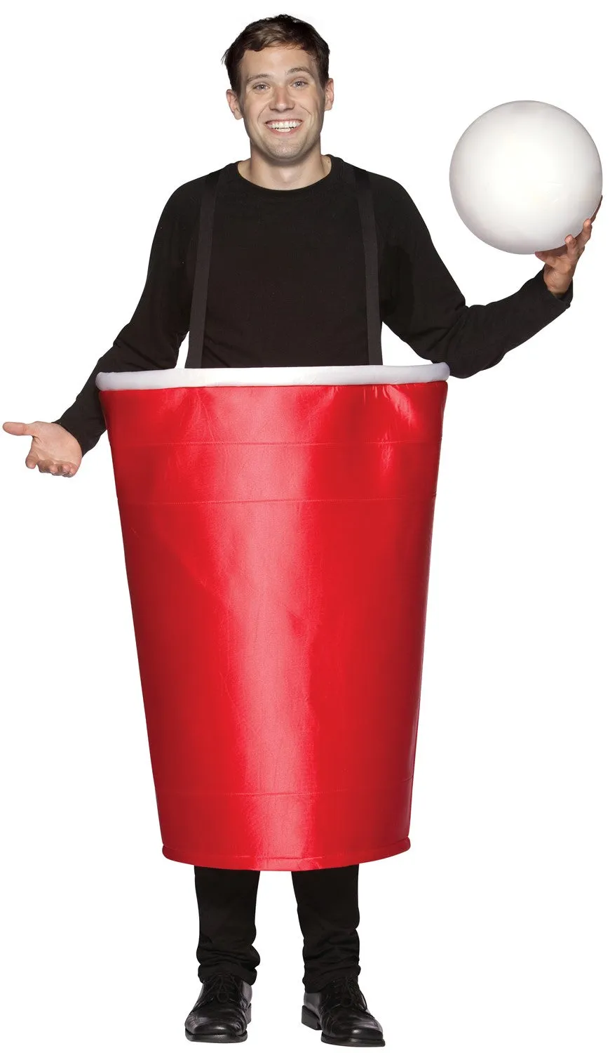 Rasta Imposta Red Beer Pong Cup Kostüm rot Einheitsgröße
