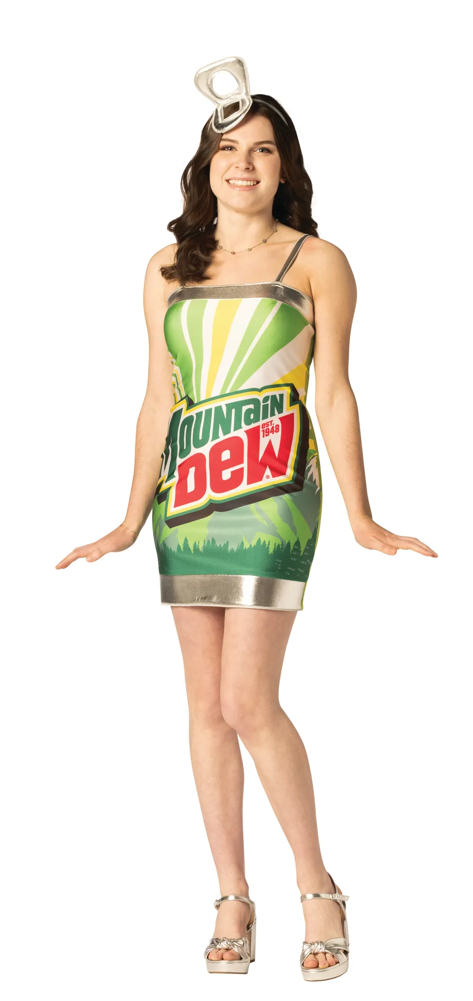 Rasta Imposta Mountain Dew Dress Kostüm Damen Größe M