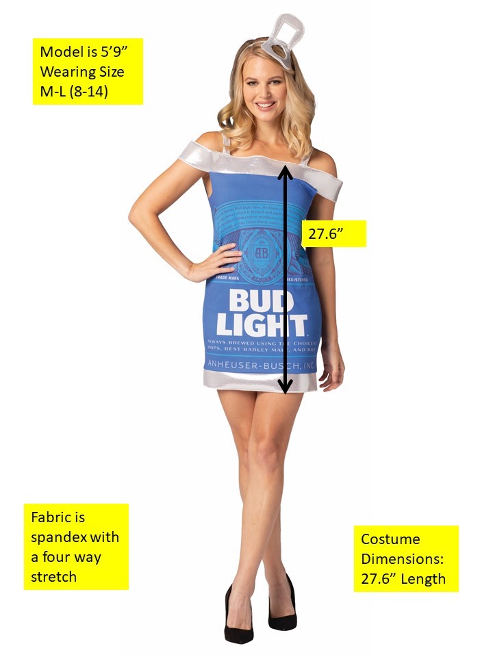 Rasta Imposta Bud Light Bierdosen-Kleid M-L Spandex