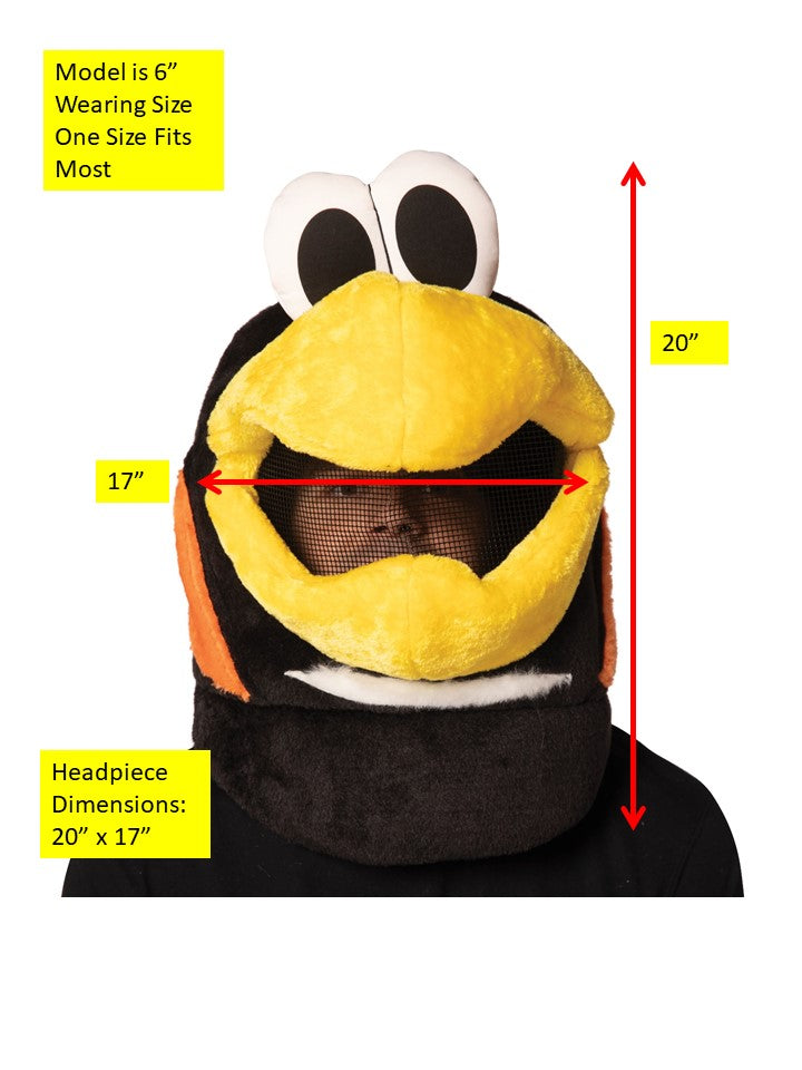 Rasta Imposta Iceburgh Penguins Maskottchen-Kopf Einheitsgröße NHL