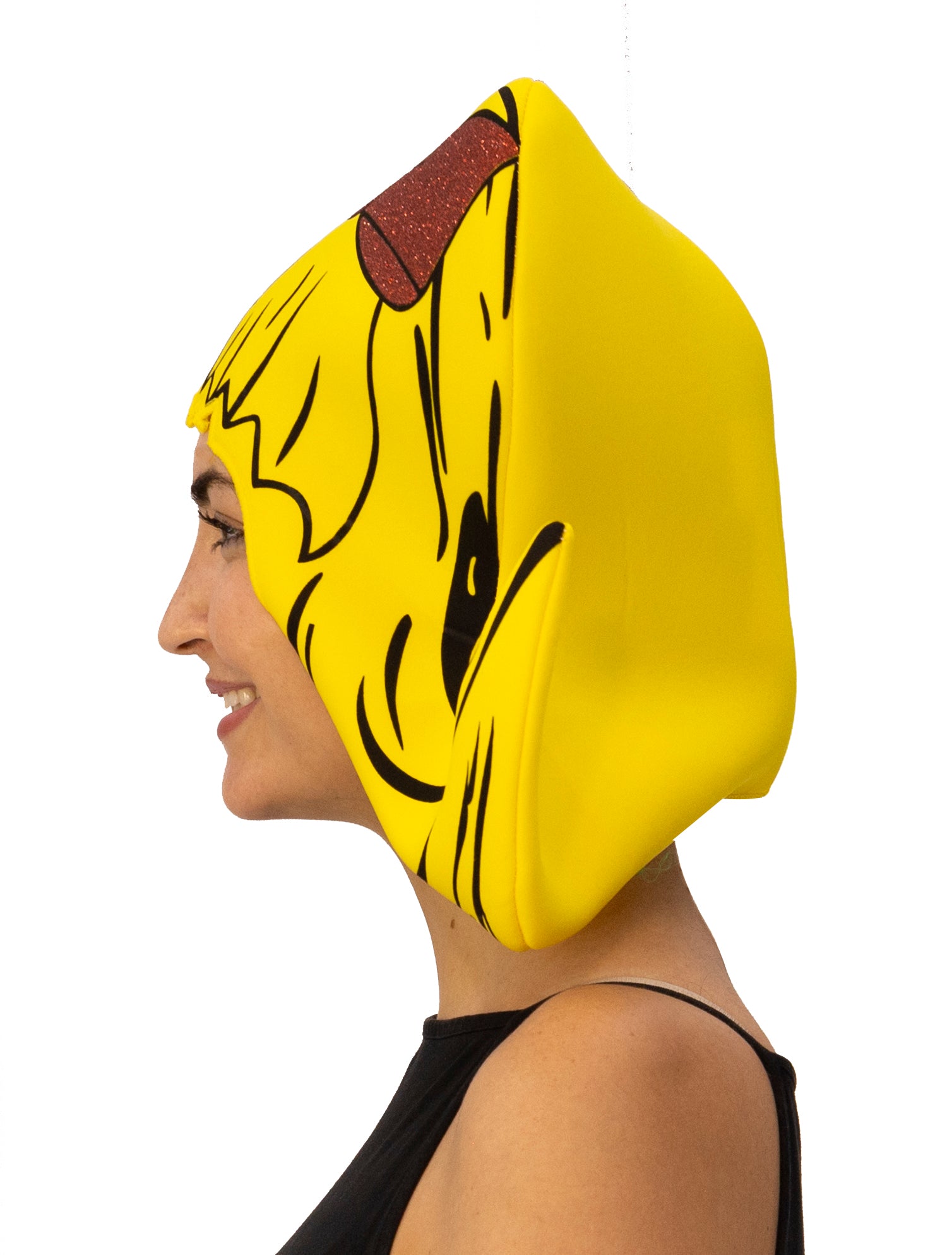 Rasta Imposta Yellow Bouffant Cartoon Perücke Gelb Schaum Hut