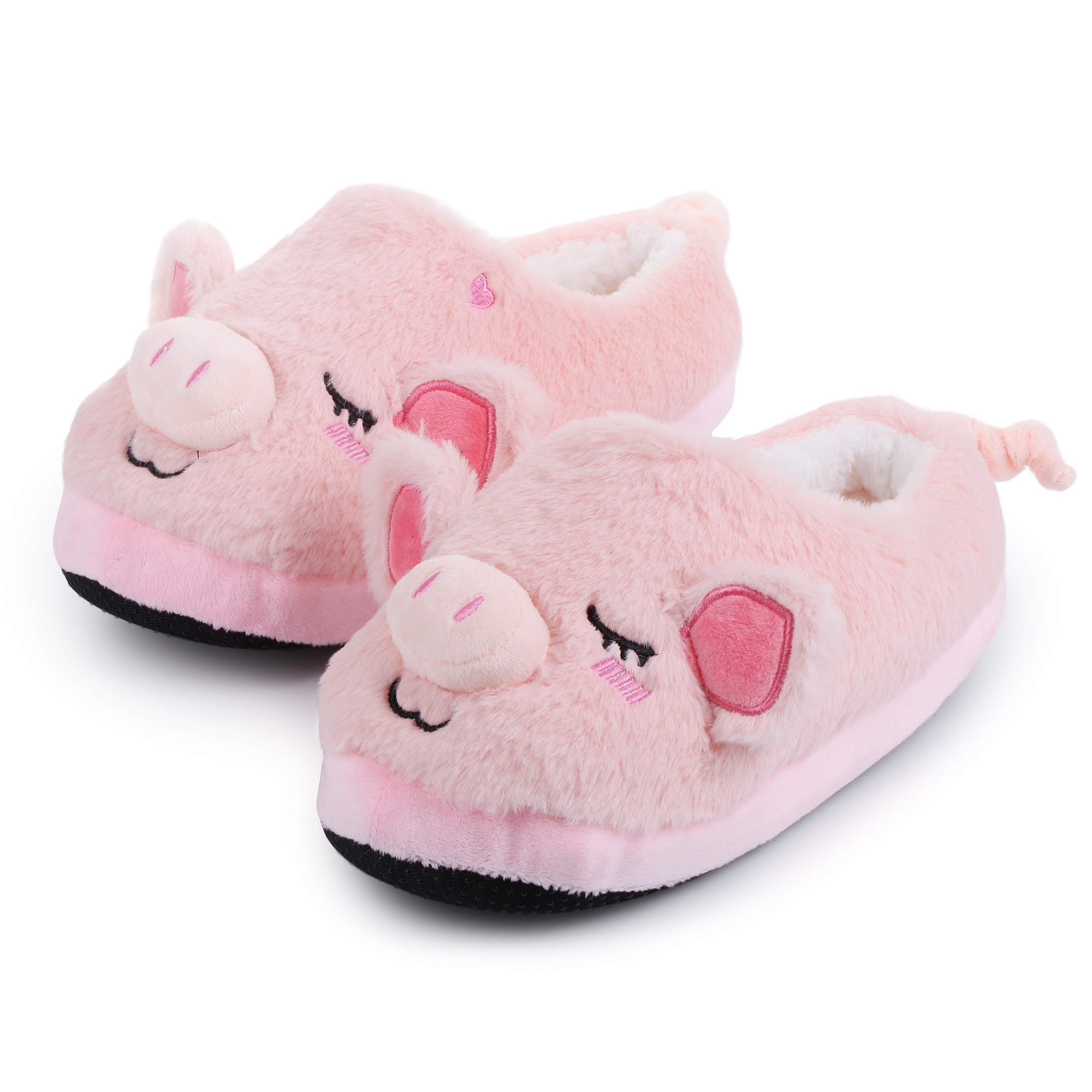 Katara Hausschuhe Schweinchen Slipper Plüsch Unisex