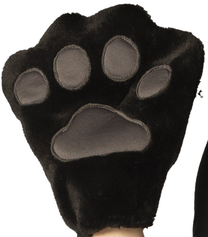 Rasta Imposta Black Cat Maske mit Pfoten Kostümset Schwarz