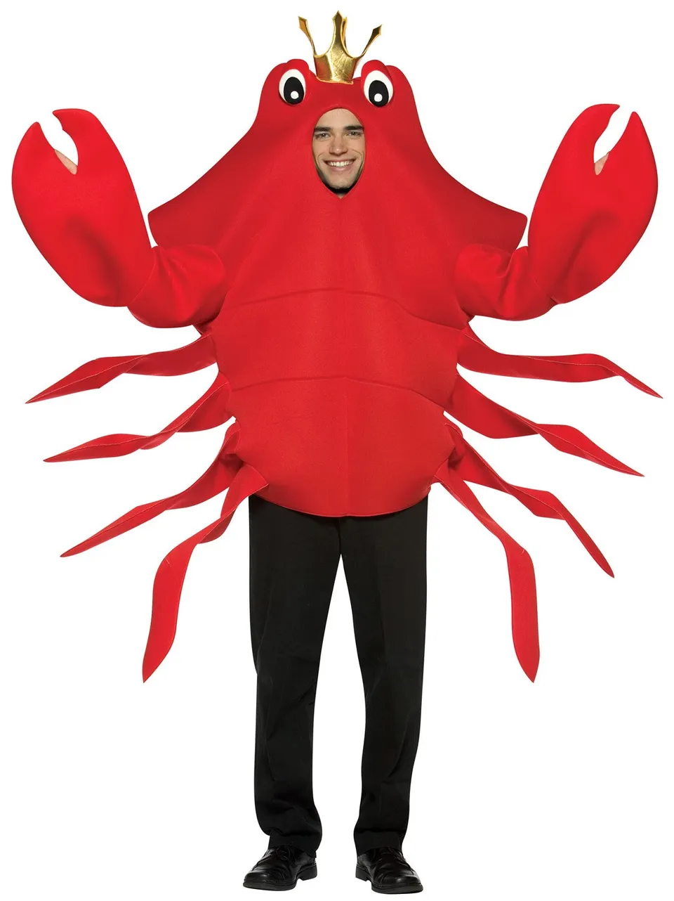 Rasta Imposta King Crab Kostüm Erwachsene One Size Rot