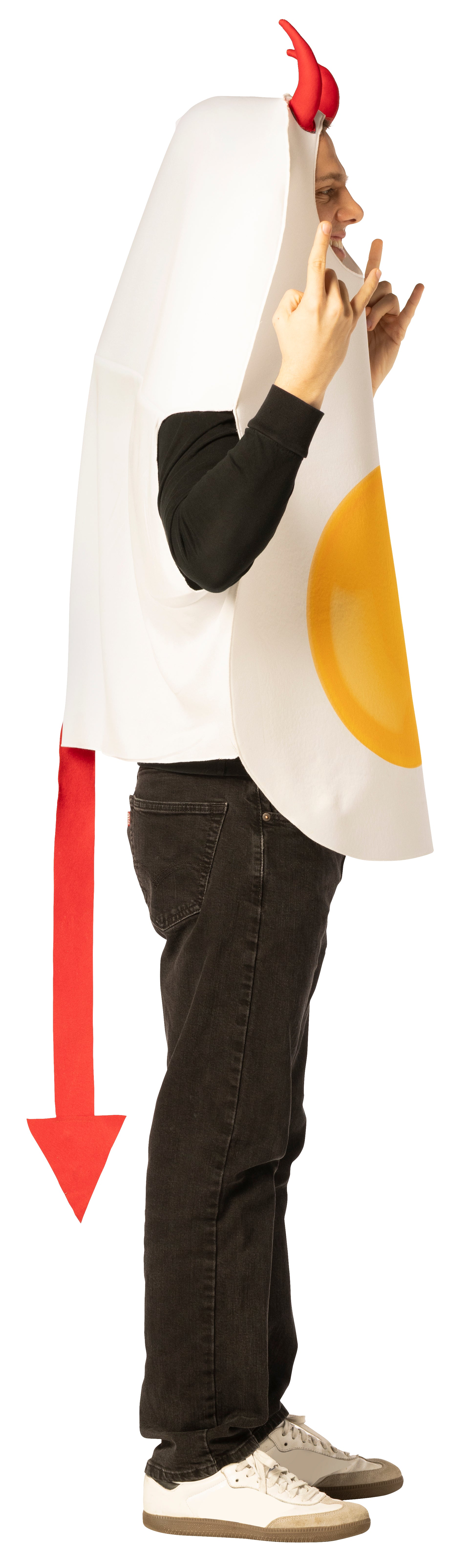 Rasta Imposta Deviled Egg Kostüm One Size mit Hörnern
